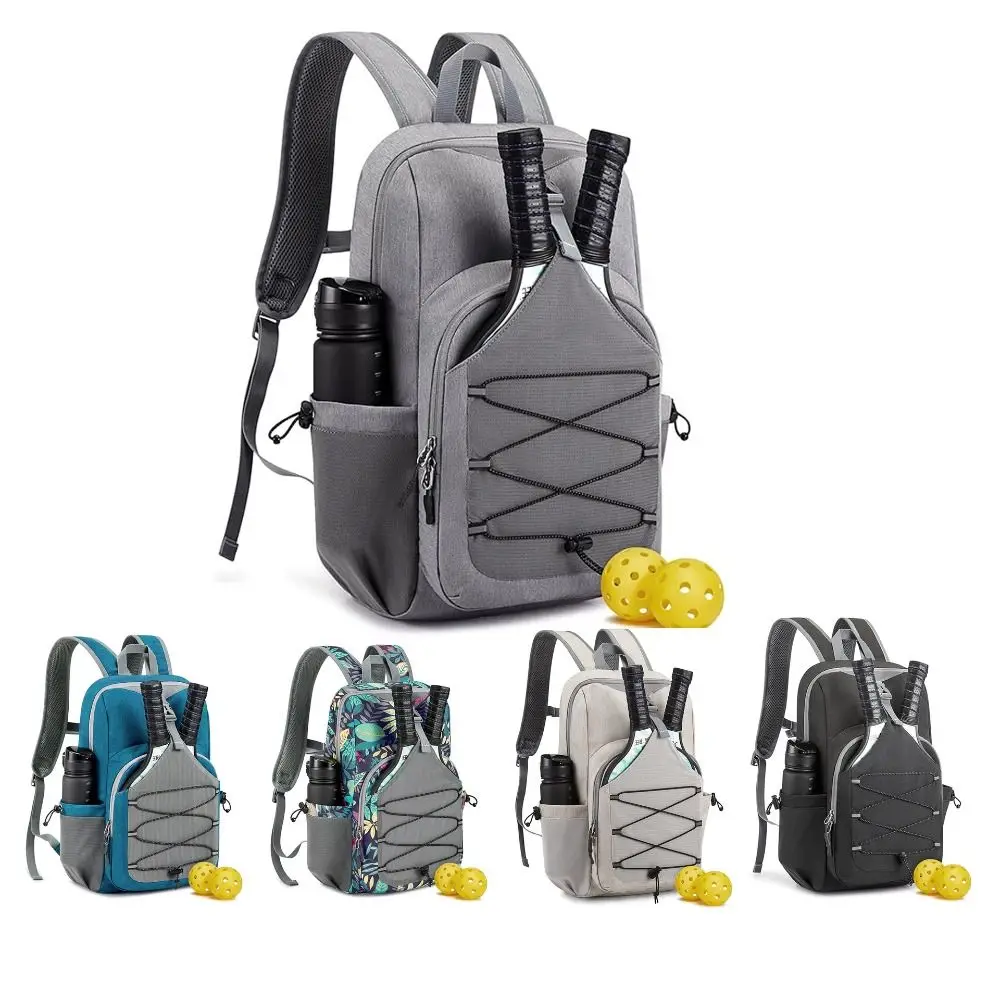 Large Capacity Pickleball Rackets Backpack Adjustable Holds 2 Rackets Pickleball Paddle Bag Lightweight Pickleball Shoulder Bag
