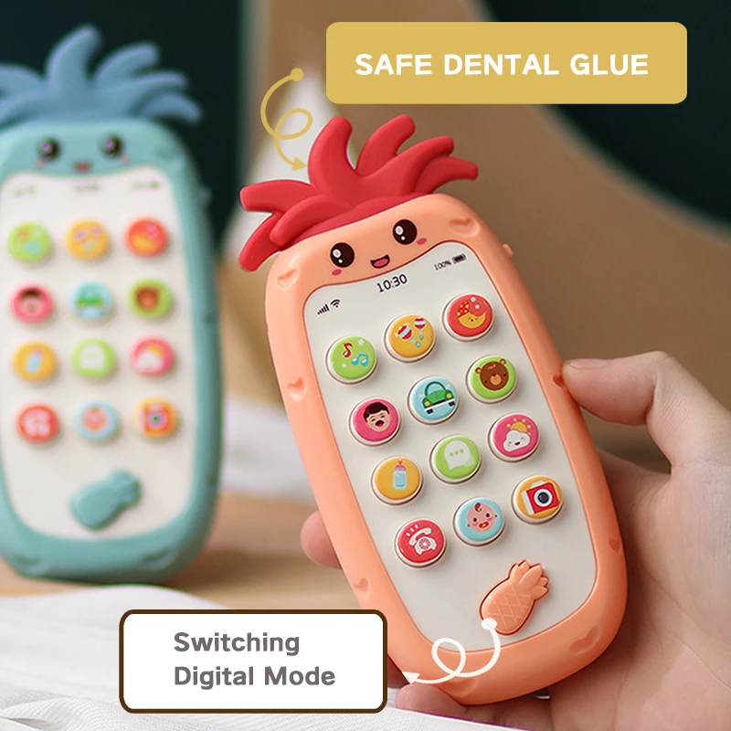 Telefone touch screen para bebês e crianças, 5 modos de aprender e jogar, especialmente projetados, brinquedos educativos para crianças e idosos