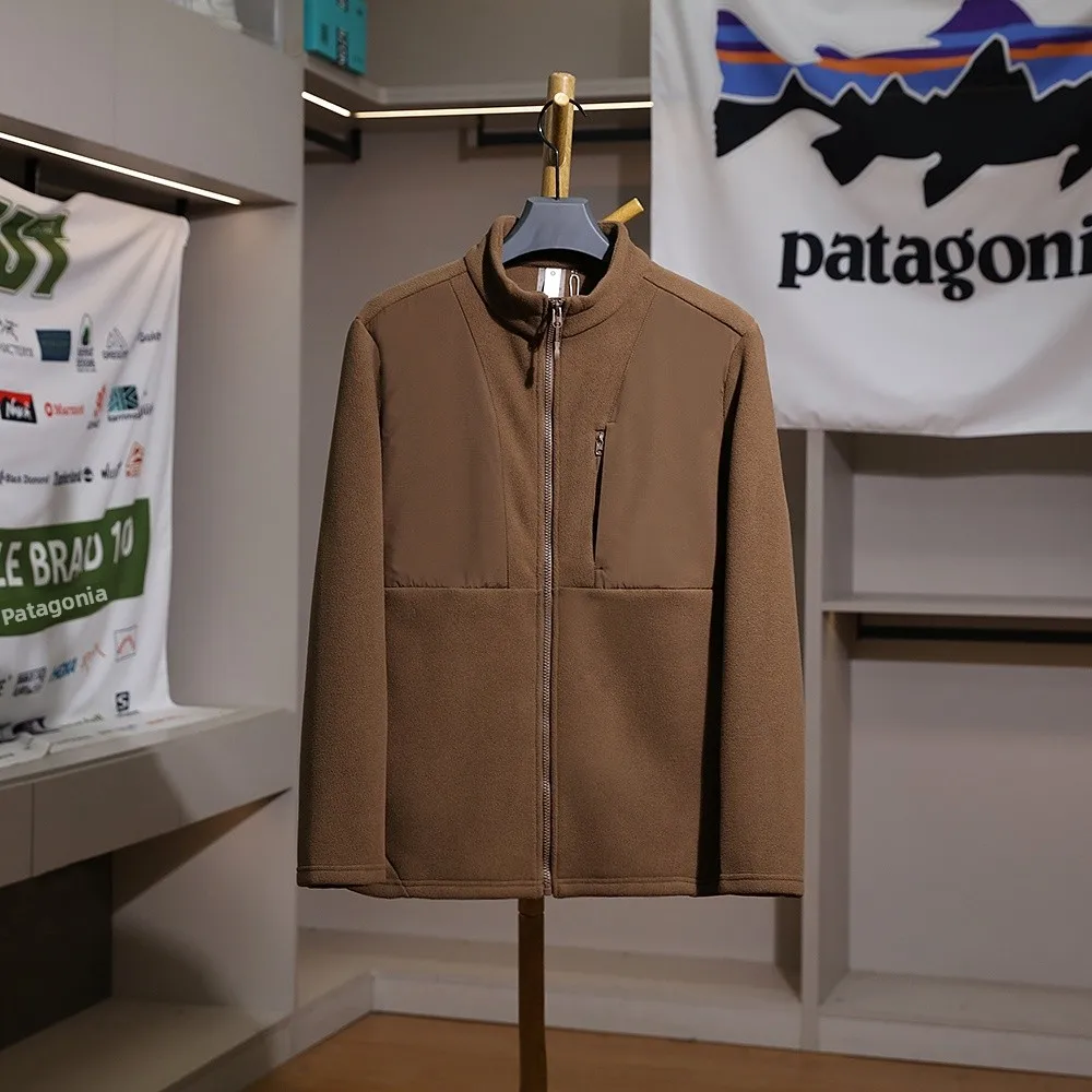 

Двусторонняя утепленная куртка с воротником-стойкой для мужчин, повседневная, для осени и зимы, теплая, для низких температур