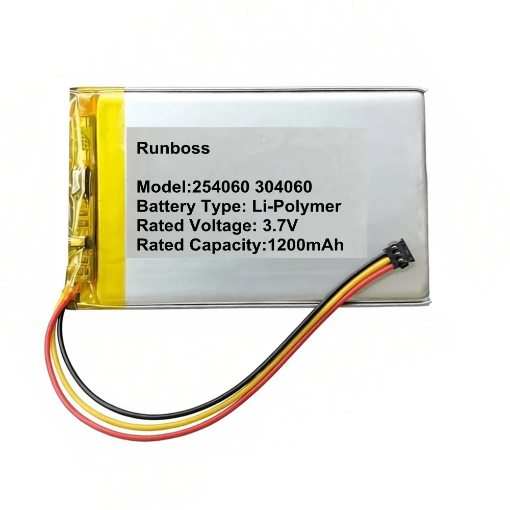 3.7V 1200mAh Battery for 360 J521, J511 Second Generation Monkey King Rearview Mirror DashCam 254060 304060