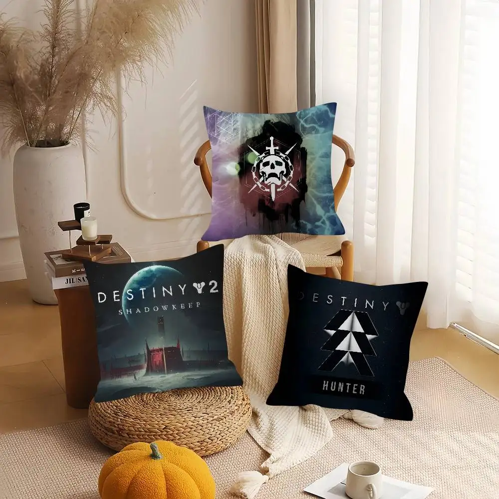 Destiny Raid Collection Video Game Double-sided Printed pillow cover Short plush Suitable living rooms sofas throw cushion cover