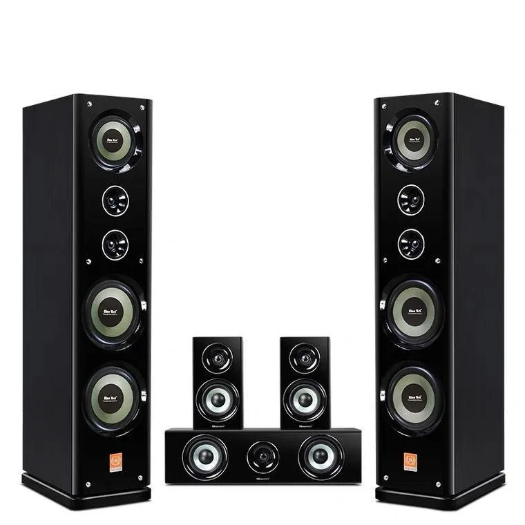 

High-End 8-Inch Dual Floor-Standing Hifi Speakers Luxury Piano Lacquer Finish For Home Theater Sound Bars