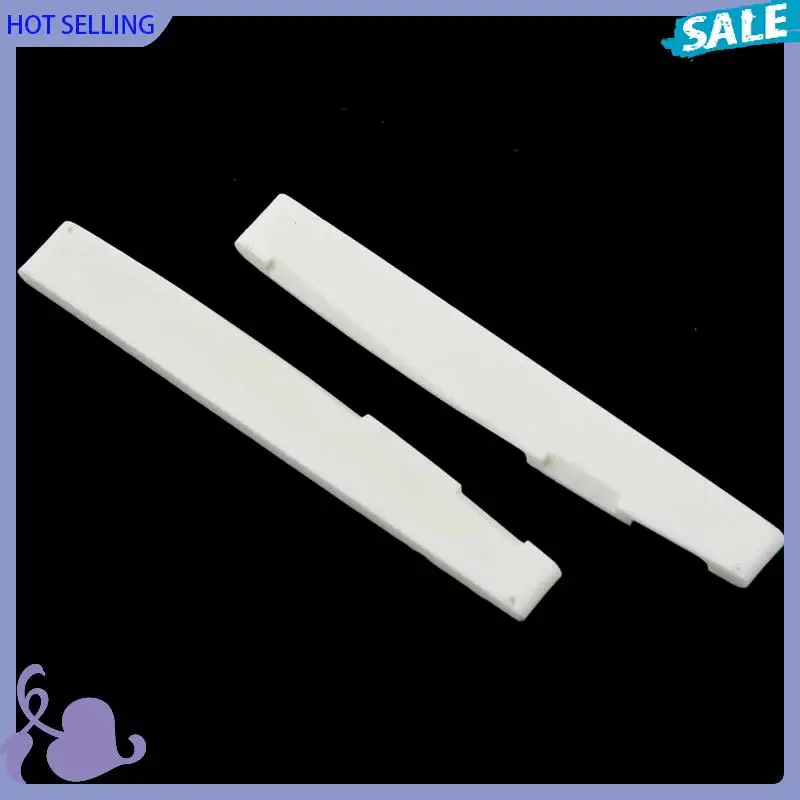 ABVB-6 cordes acoustique os pont guitare fente selle pièces de guitare (paquet de 20)