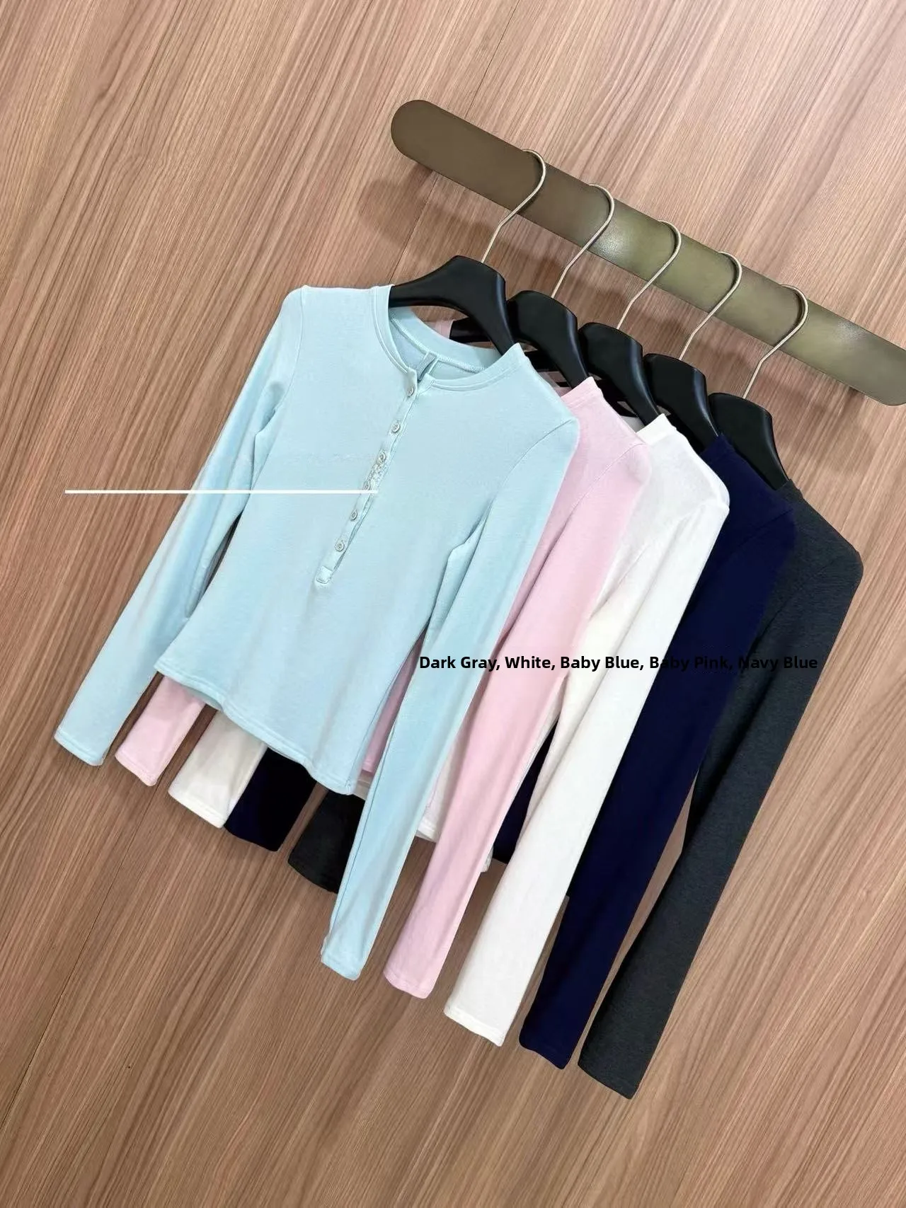 

Kardaian Fly Autumn Winter Base Layer Five Colors Henry Sweater Long Sve Comfortable Brued Fabric Slimming Daily Tr...