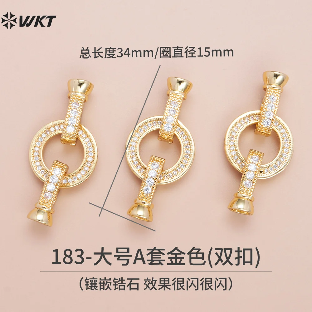 

WT-JFE122 High Quality Lightweight Jewelry Finding With 18k Gold Plated For Women Necklace Bracelet Daily DIY