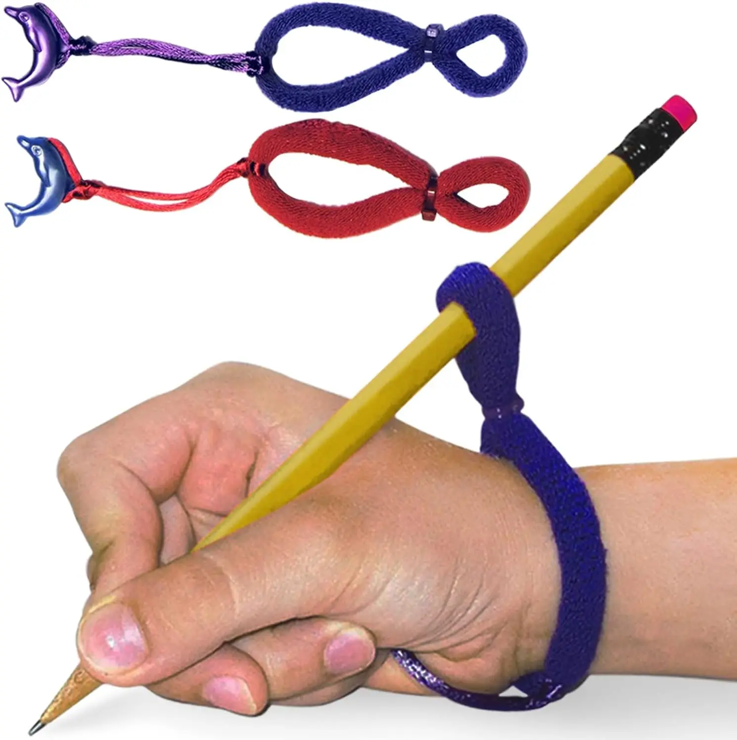 

Handwriting Aid for Proper Tripod Grip, Finger Position & Better Penmanship, Great for Kids Kindergarten & Up (2 Pack)
