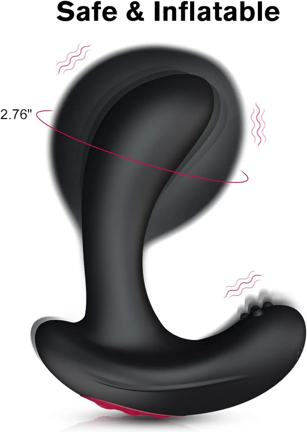 Anal Vibrator Inflatable Butt Plug Remote Prostate Massager Automatic Inflation Vibrating Male Female Prostate Stimulator