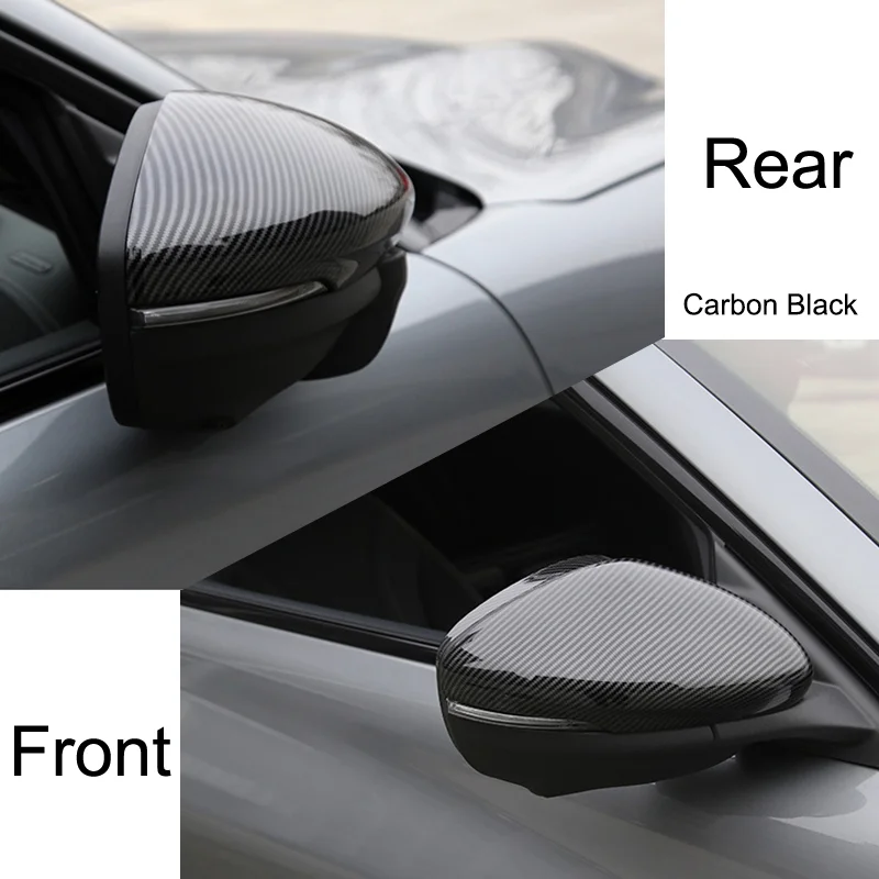 For Mach E Direct Add-on Carbon Fiber Side Mirror Cover Caps Compatible with 2021 2022 2023 Mustang Mach-E Accessories