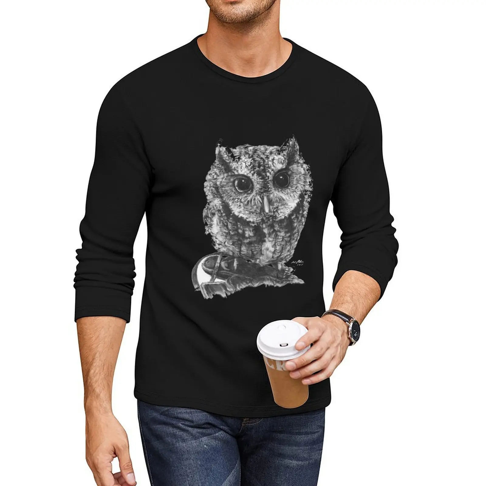 

Eastern Screech Owl Long T-Shirt t shirt man heavyweight t shirts boys t shirts plain shirts men