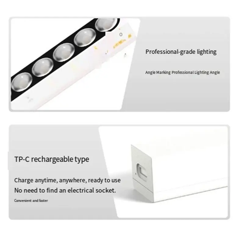 عصا زاوية قابلة للتعديل لدرجة حرارة اللون العملية، 6 تأثيرات إضاءة زاوية، عرض ديكور منزلي، ضوء حامض #6