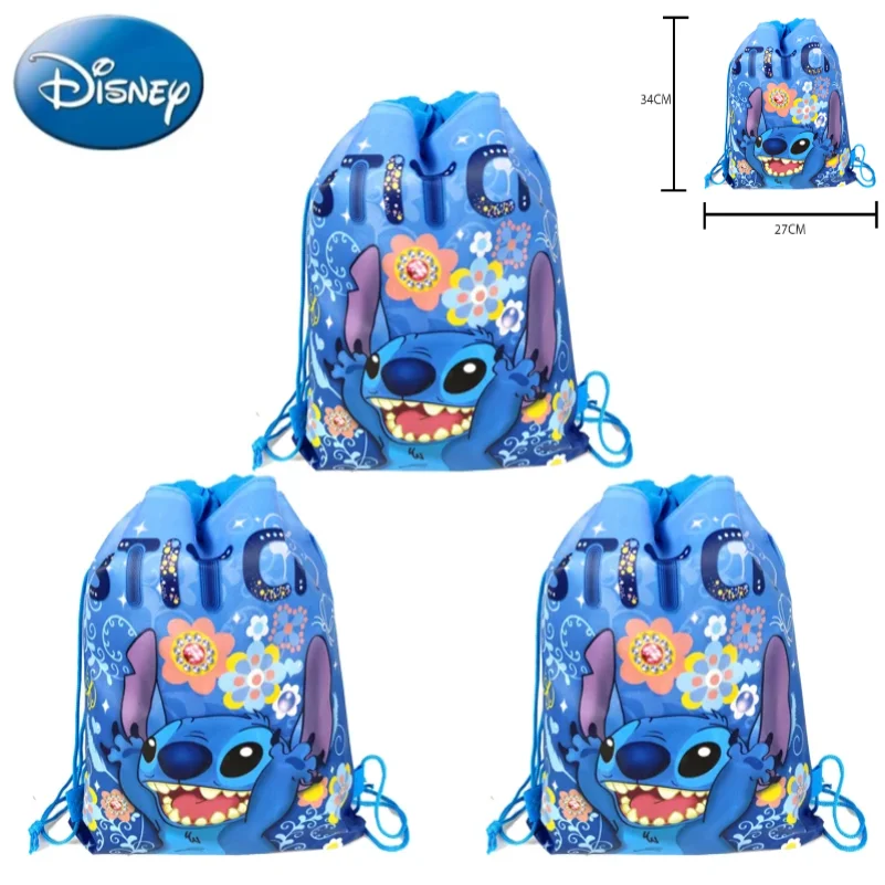 Disney Lilo&Stitch Drawstring Bag Stitch Party Decoration Gift Receiving Pocket Kid Backpack Birthday Party Supplies Baby Shower