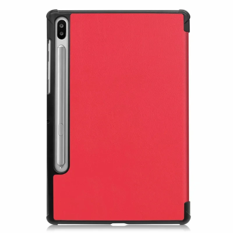 Tri-Fold Leather Case for Samsung Galaxy Tab S6 10.5 T860 with Auto Wake Sleep Shockproof Cover