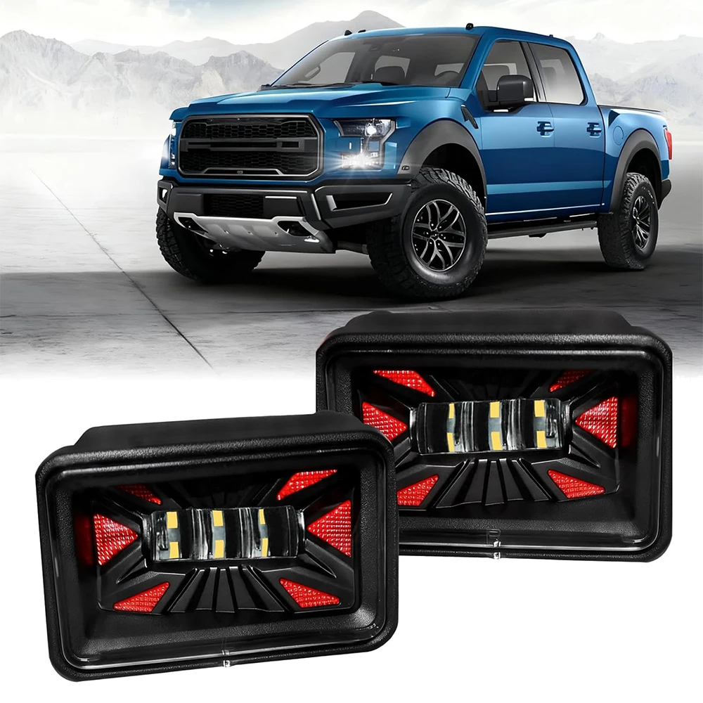 LED Fog Lights for Ford F150 2015 2016 2017 2018 2019 2020 Front Bumper Driving Fog Lamps Assembly Replacement Kits DOT Approved