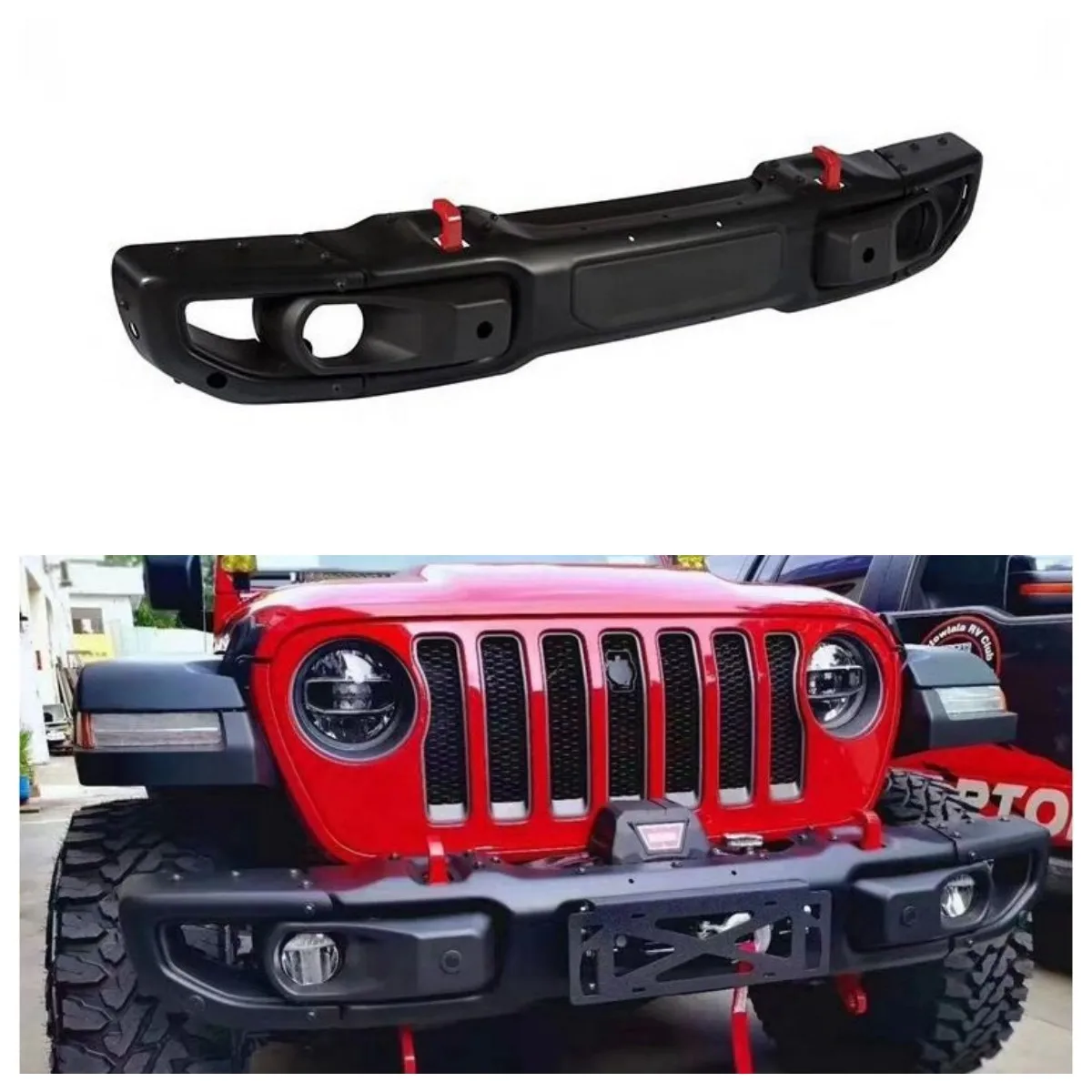 10th Anniversary 4x4 Accessories Steel Front Bumper Guard for Jeep Wrangler JL 2018 2019 2020 2021 2022