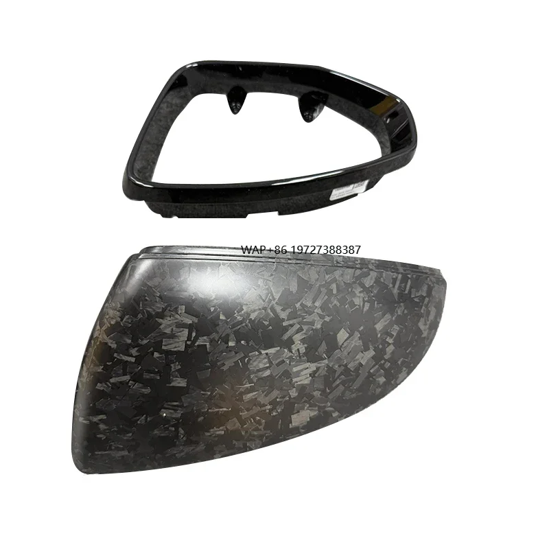 

Forged Carbon Fiber Auto Mirror Covers for A6 S6 RS6 C7 Wing Shell Cover Replacement Side Door Mirror Caps 2012-2017