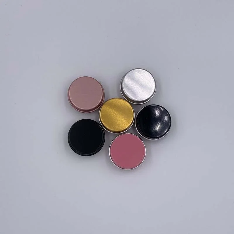 5g 10g Makeup Storage Colorful Jars for Cosmetics Travel Containers for Cosmetic Cream Aluminum Box Metal Cans Jars With Lids