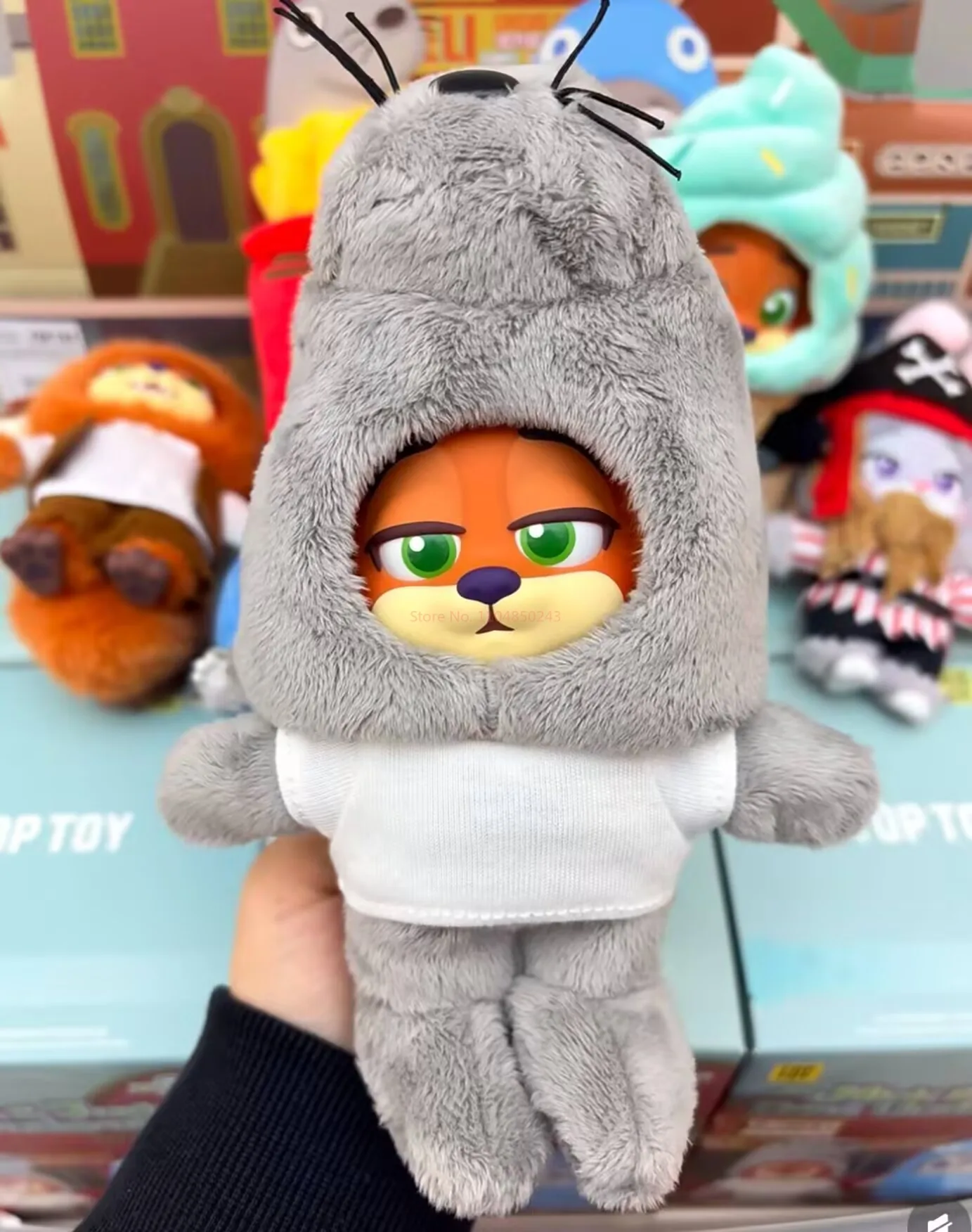 Nouveau véritable Disney Zootopia Nick Judy meilleure série sous couverture boîte aveugle Nick porte-clés boîte mystère Judy Anime Figure porte-clés cadeau