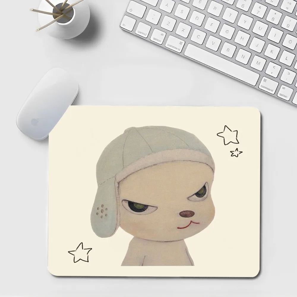 Japan Yoshimoto nara cartoon girl Lambskin Floor Mat Small Office Computer Desk Mat Table Keyboard Big Mouse Pad Laptop Cushion