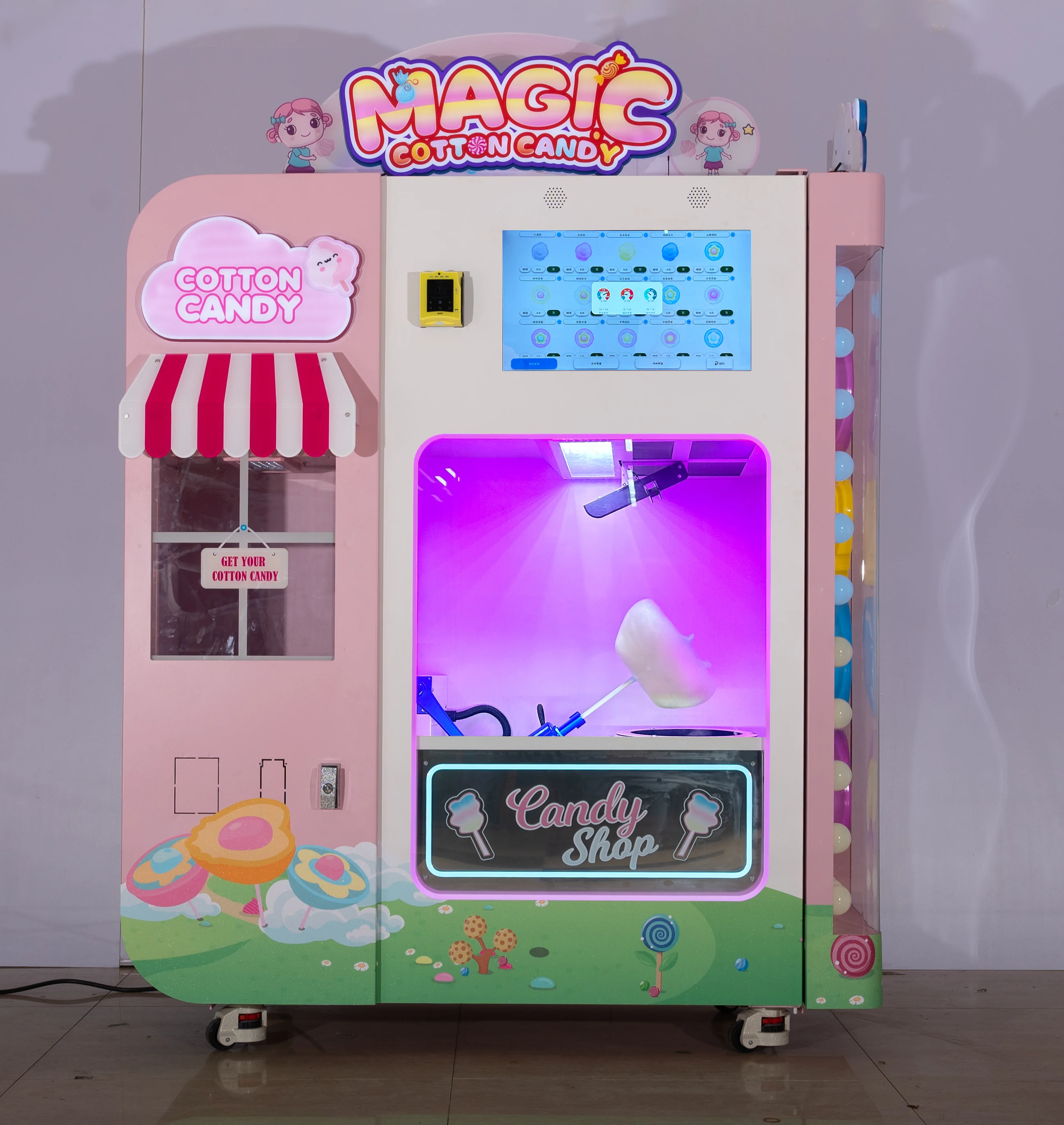 Price Intelligent Fairy Floss Vending Candy Floss Machine Commercial