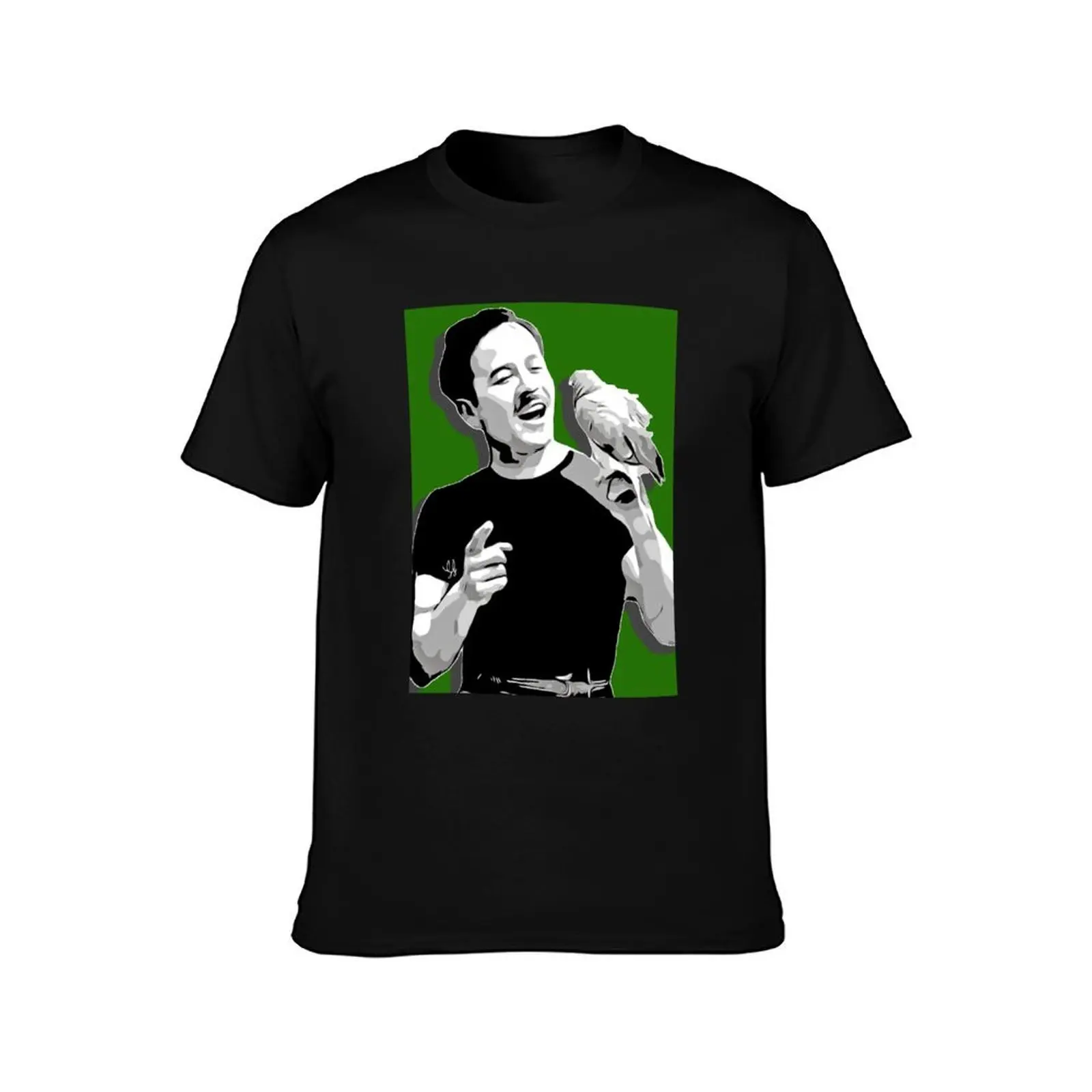 Pedro Infante, T-Shirt, Summer Casual Cotton Tee, Oversized Streetwear Tops, Vintage Graphic Print, Loose Fit Short Sleeve
