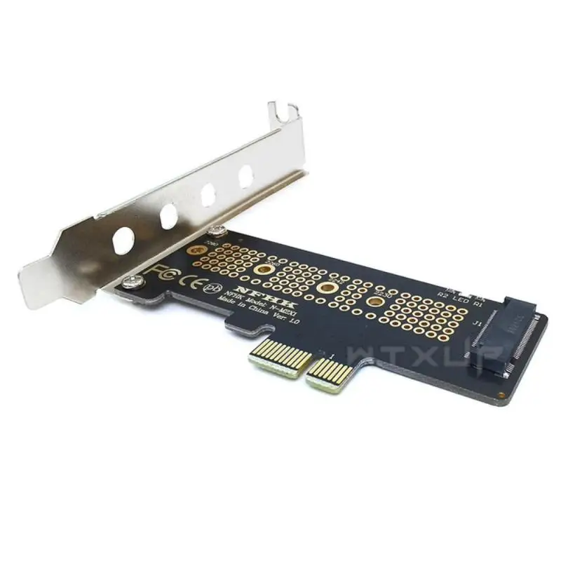 2023 NVMe PCIe M.2 NGFF SSD To PCIe X1 Adapter Cards Height Bracket M.2 NVMe SSD To PCIE X16/X8/X4/X1 Adapter Heat Dissipation