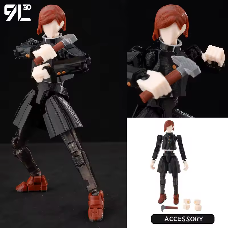 9L3D Printed Anime Jujutsu Kaisen Sukuna Yuji Yuta Satoru Gojo Lucky Dummy 13 Movable Shapeshift Action Figures Mannequin Toys - Image 8