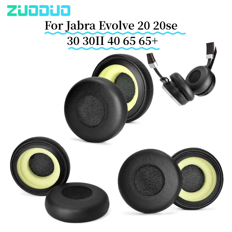 

Ear pads for Jabra Evolve 20 20se 30 30II 40 65 65+ replacement Earpads headphones Earmuffs Soft cloth Memory Covers Sponge