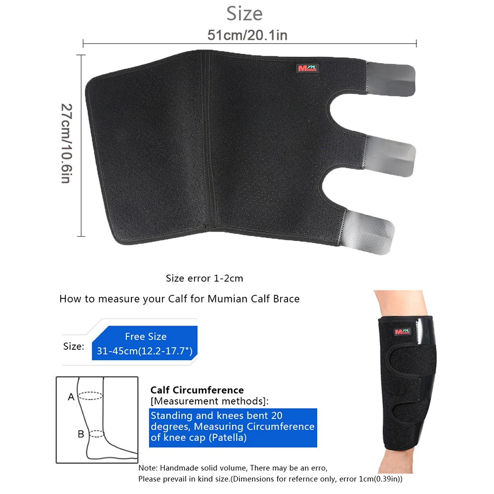 Calf Protective Brace Calf Protective Wrap Leg Calf Protector Sleeve Anti-Slip Calf Support Protective Wrap Calf Brace