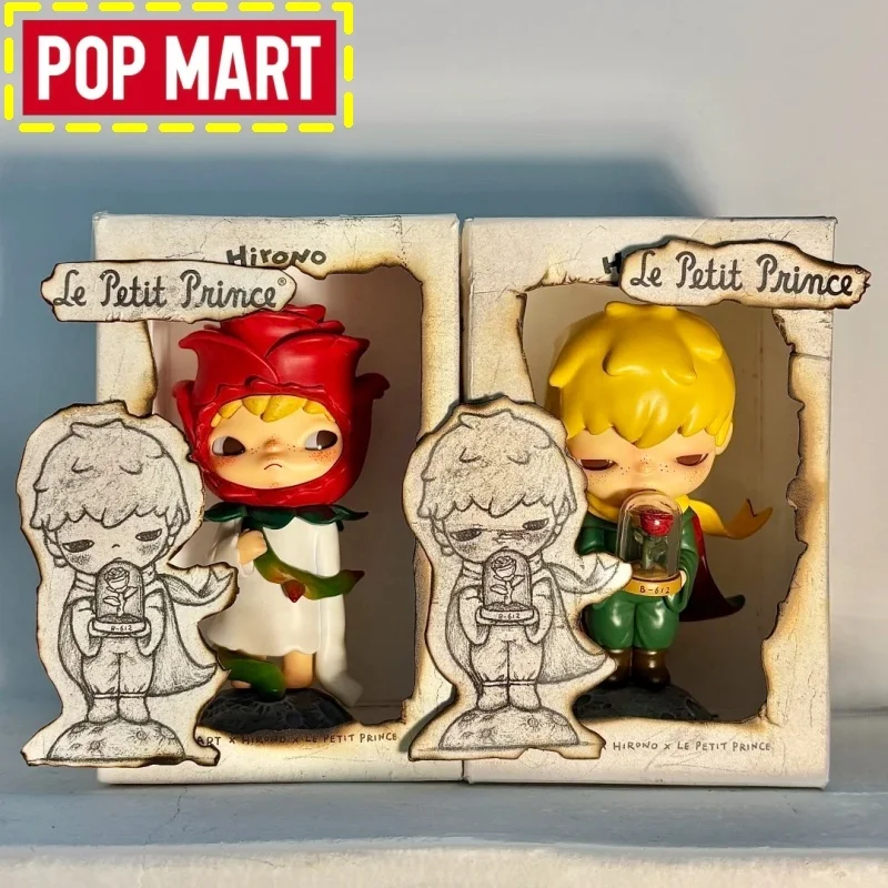 Genuino Pop Mart Hirono X Le Petit Prince Serie 8-12 cm Pvc/Abs Blind Box Anime Figure Simpatici regali di compleanno di Natale