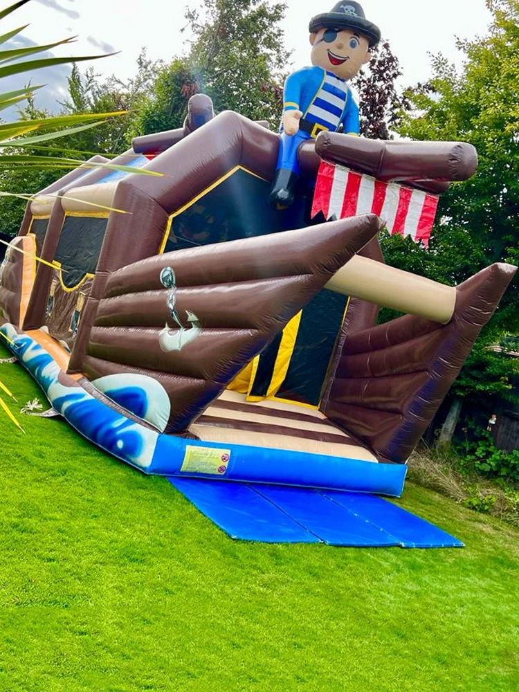 

The Inflatable Obstacle Pirate Ship Contains Slides And Obstacles To Meet Children's Various Play Needs