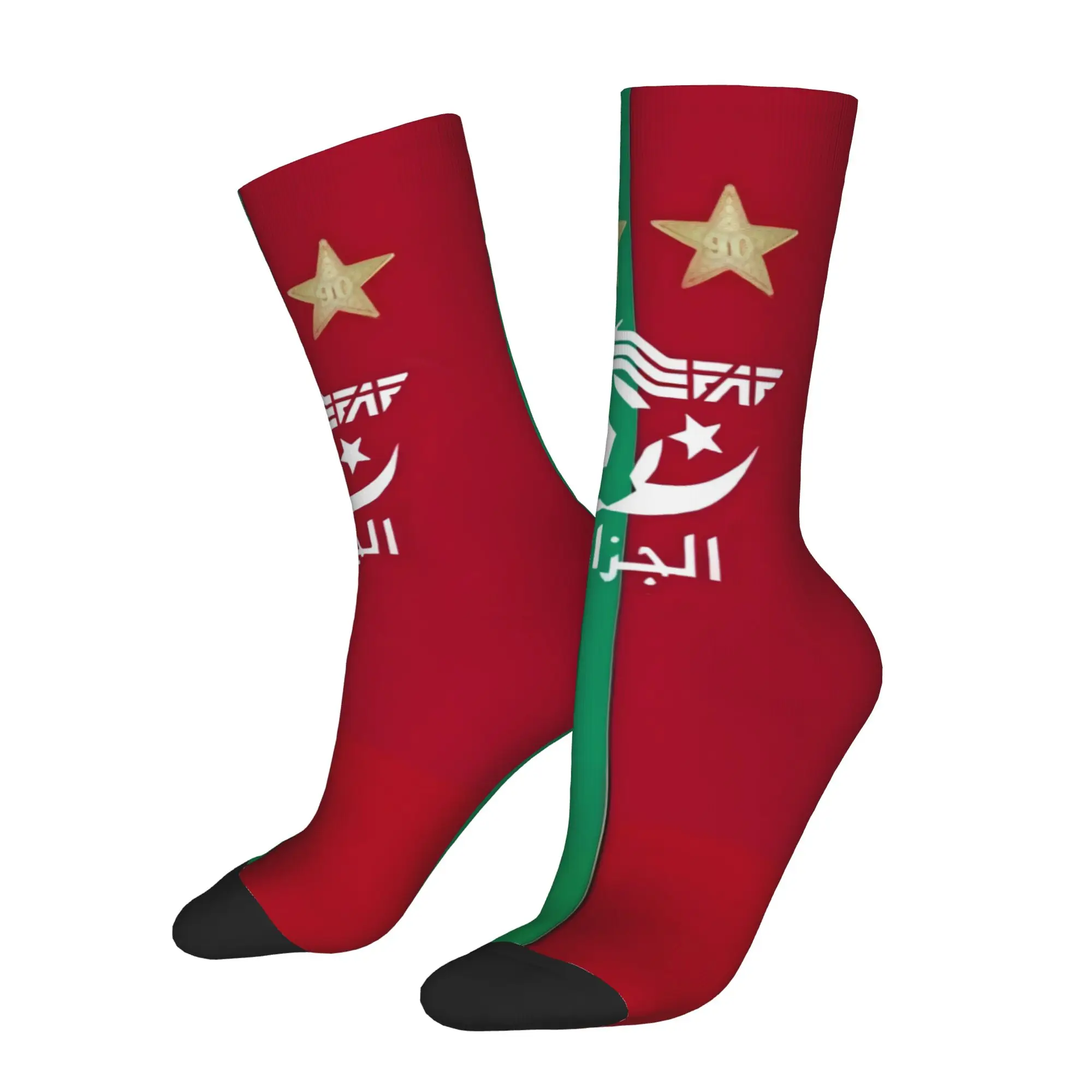 Hip Hop Vintage Algeria Crazy Men's compression Socks Unisex  Street Style Pattern Printed Funny Sock Match Day Essentials