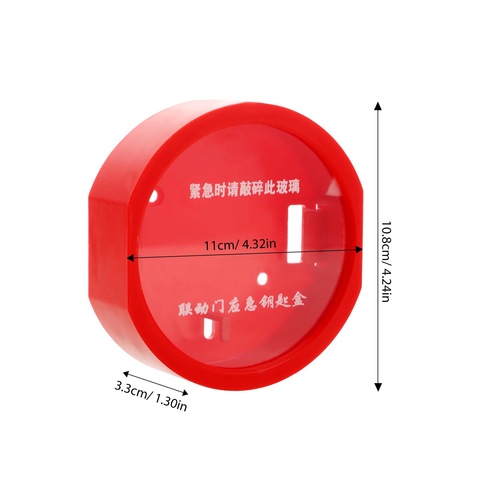 Emergency Key Box Durable Plastic Wall Mounted Fire Safety Cabinet Lockbox for Doors Windows Outdoor Residential Commercial