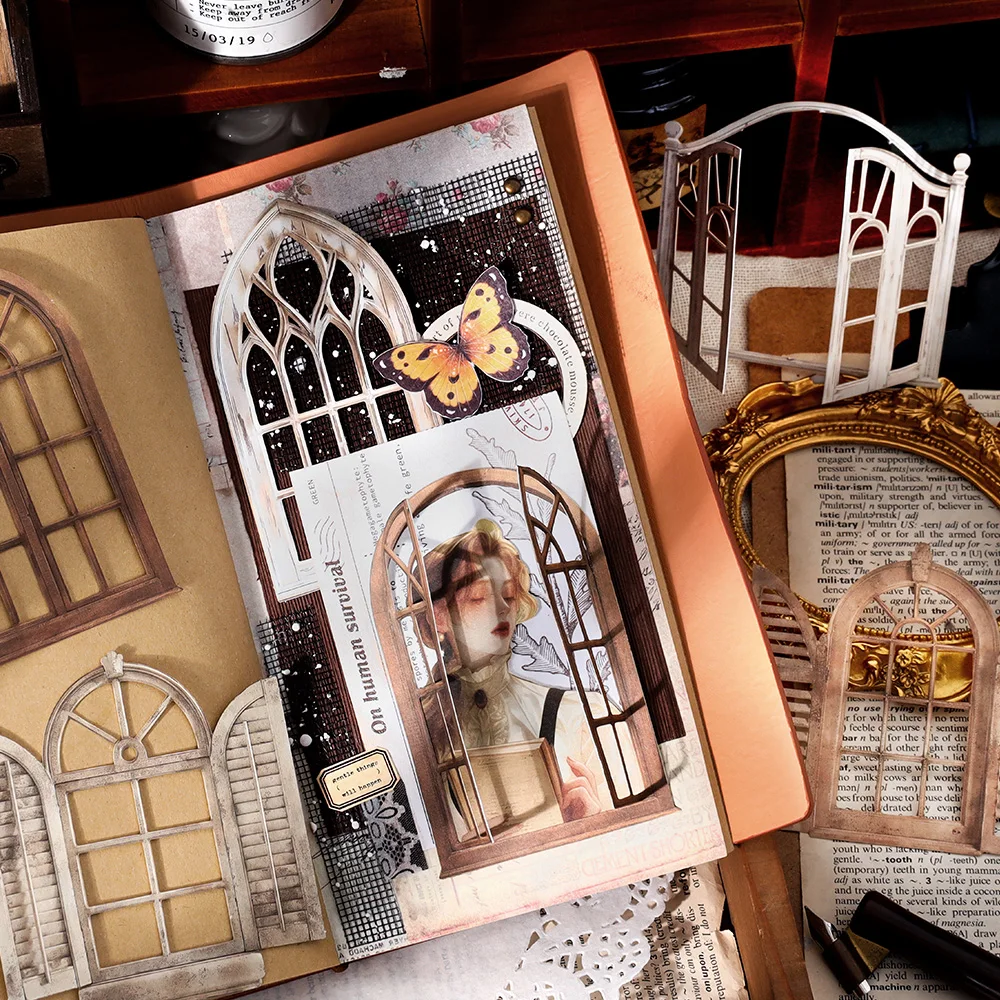 Sweet Selling Series Retro Paper, Message Memo Pad, 8 Pacotes por Lote