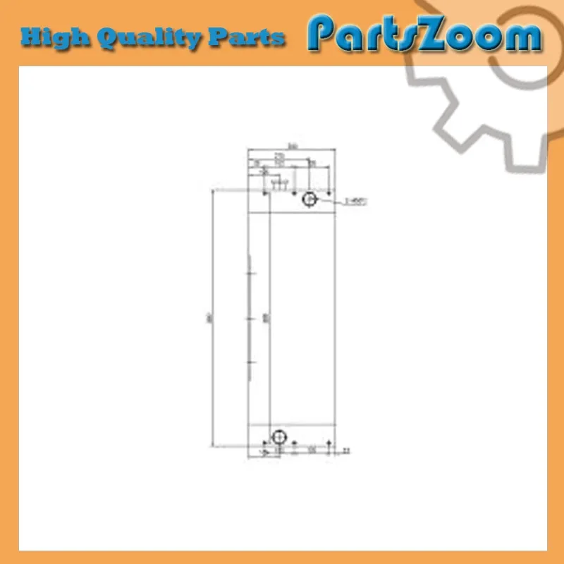 Water Radiator Core 14373456 for Volvo Excavator EW160