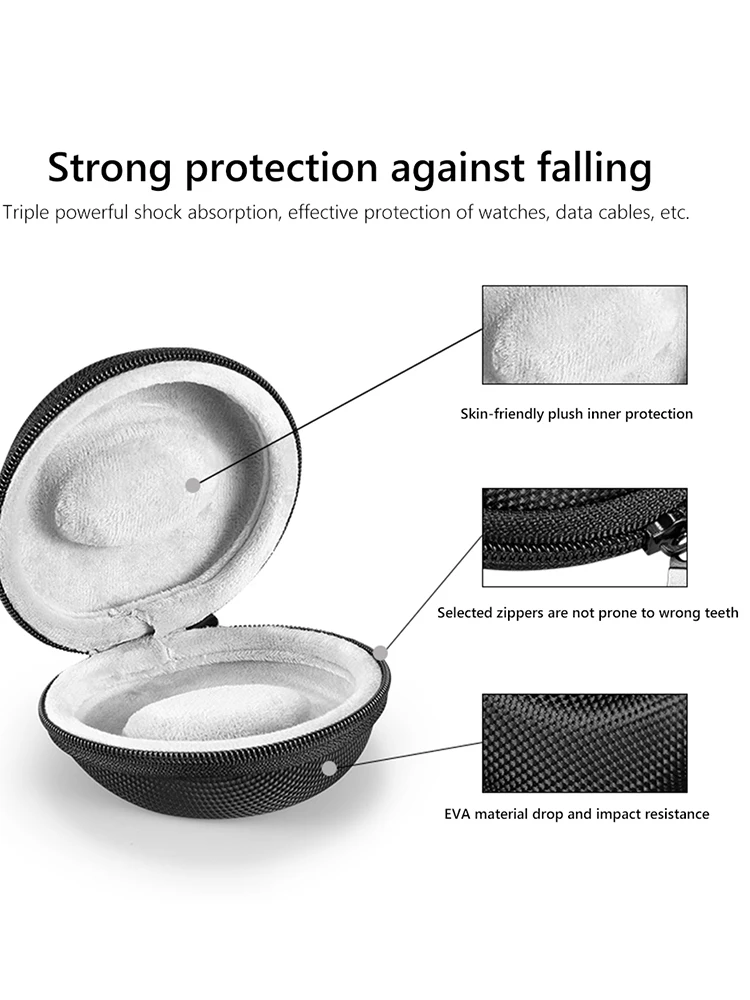 صندوق حمل لتخزين الساعات، سوار ذكي محمول، غطاء حماية من مادة إي في إيه بسحاب من القطيفة مضاد للسقوط لساعة سامسونج جالاكسي 4 #4