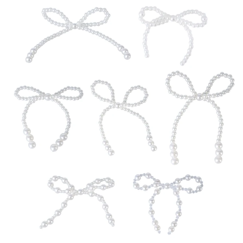 Beautiful Adornment Unique Pearl Bowknot Ornaments for Parties and Celebration Dropsale