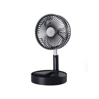 7200MAh Portable Fan Rechargeable Mini Folding Telescopic Fan Low Noise Electric Cooling Fan for Outdoor Home A