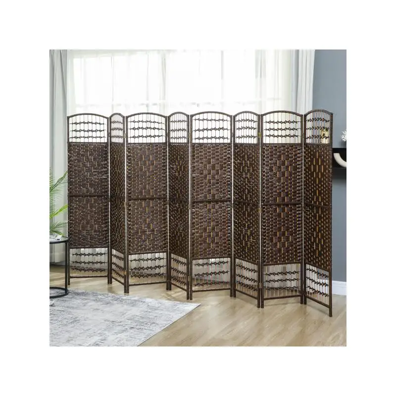 

8-Panel Folding Room Divider - Versatile Space Separator for Home & Office Use