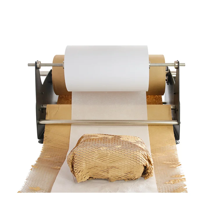 نظام محطة التغليف الصغيرة الورقية اليدوية على شكل قرص العسل من ULINEpak #1