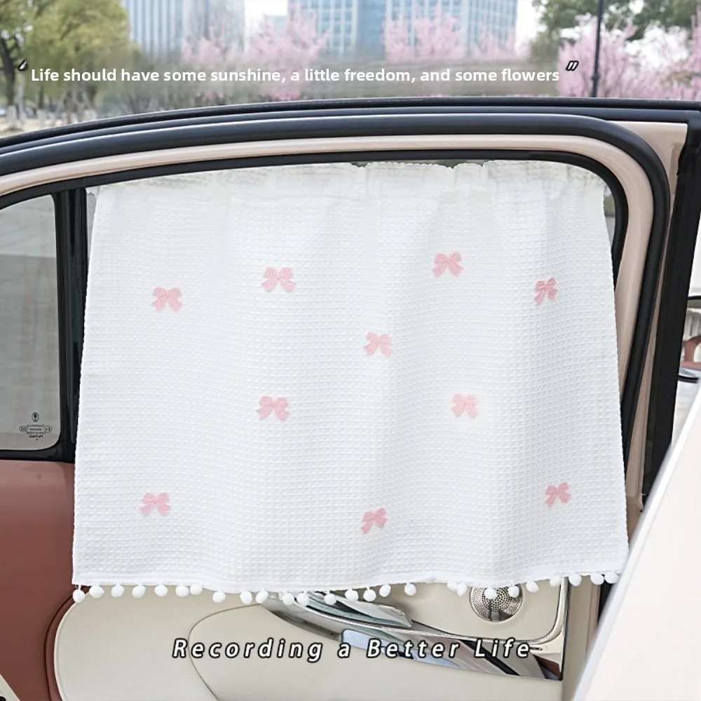Car Sunshade Summer Curtains Cartoon Cute Car Baby Sunscreen Heat Insulation Sunshade Interior Sunshade Car Curtains
