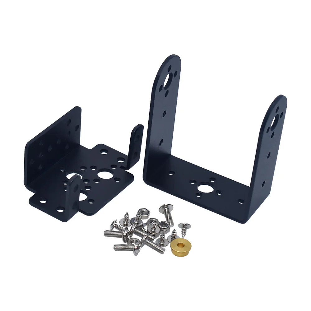 LIZAO 2 DOF Short Pan Tilt Servo Bracket Sensor Mount Kit Compatible with MG995 MG996R MG945 MG946R Robot