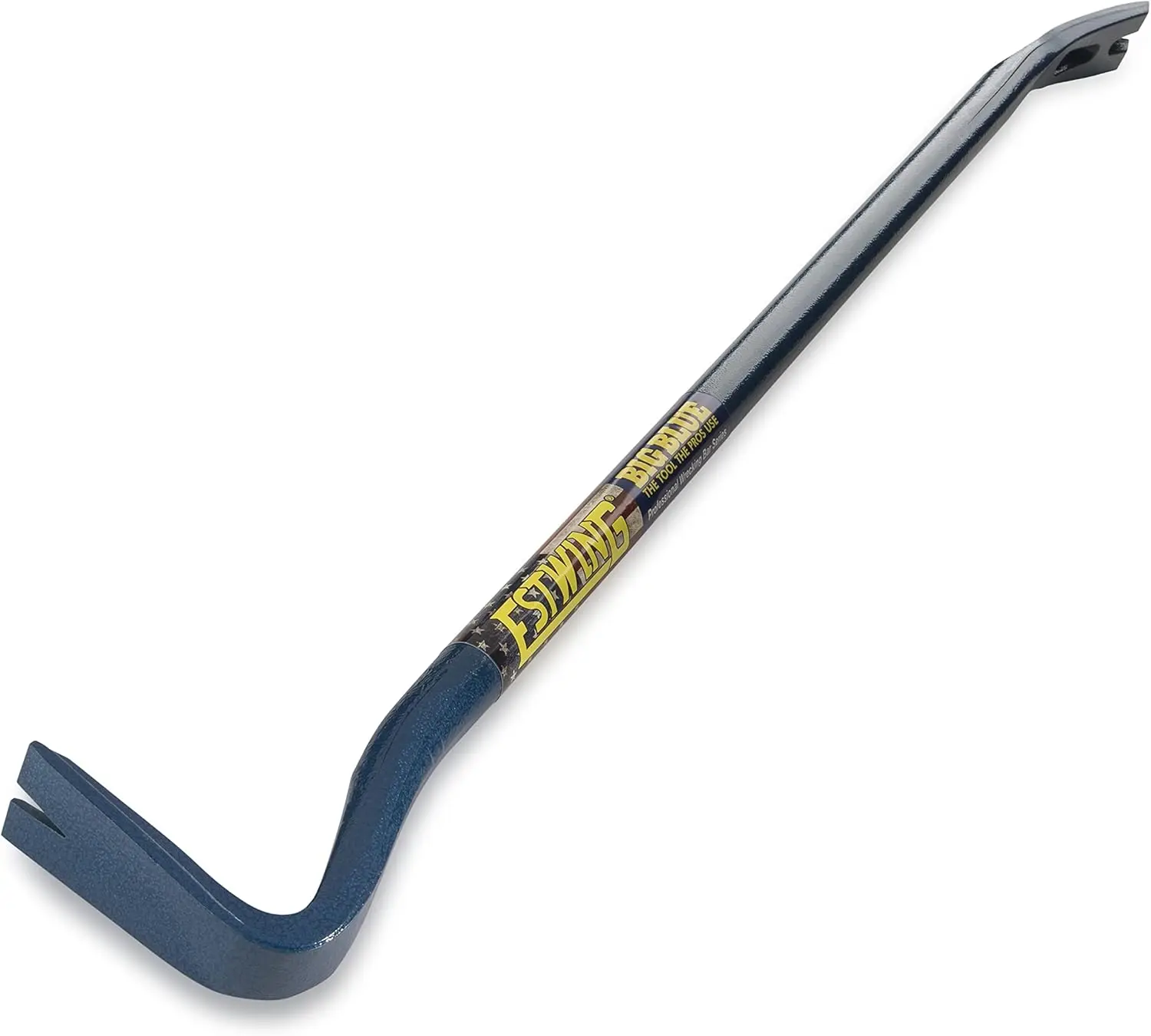 Gooseneck Wrecking Bar PRO - 36" Pry Bar with Angled Chisel End & Forged Steel Construction - EWB-36PS