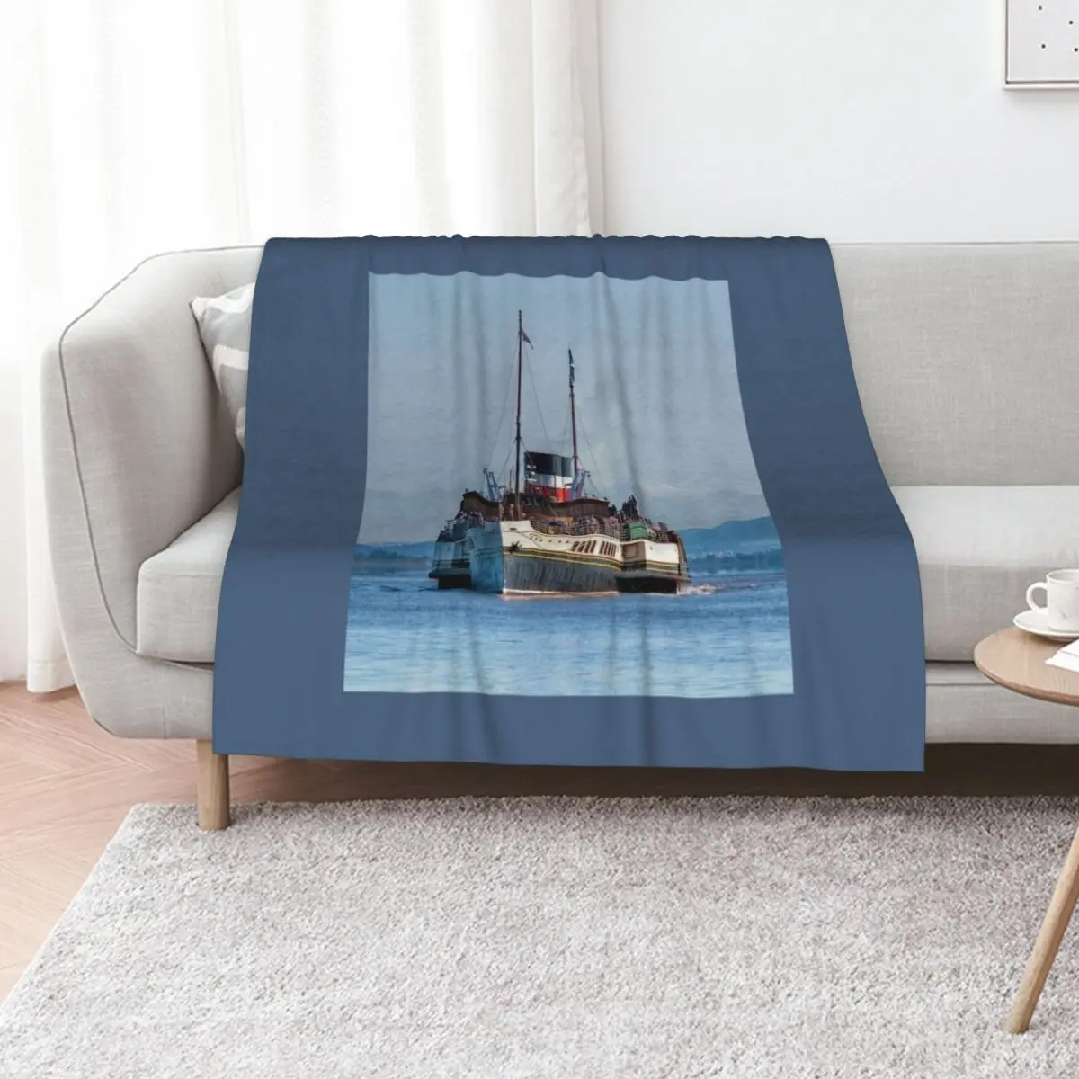Paddle Steamer Waverley Throw Blanket Plush Camping Decoratives For Sofa Thin Flannel Decorative Throw Blankets