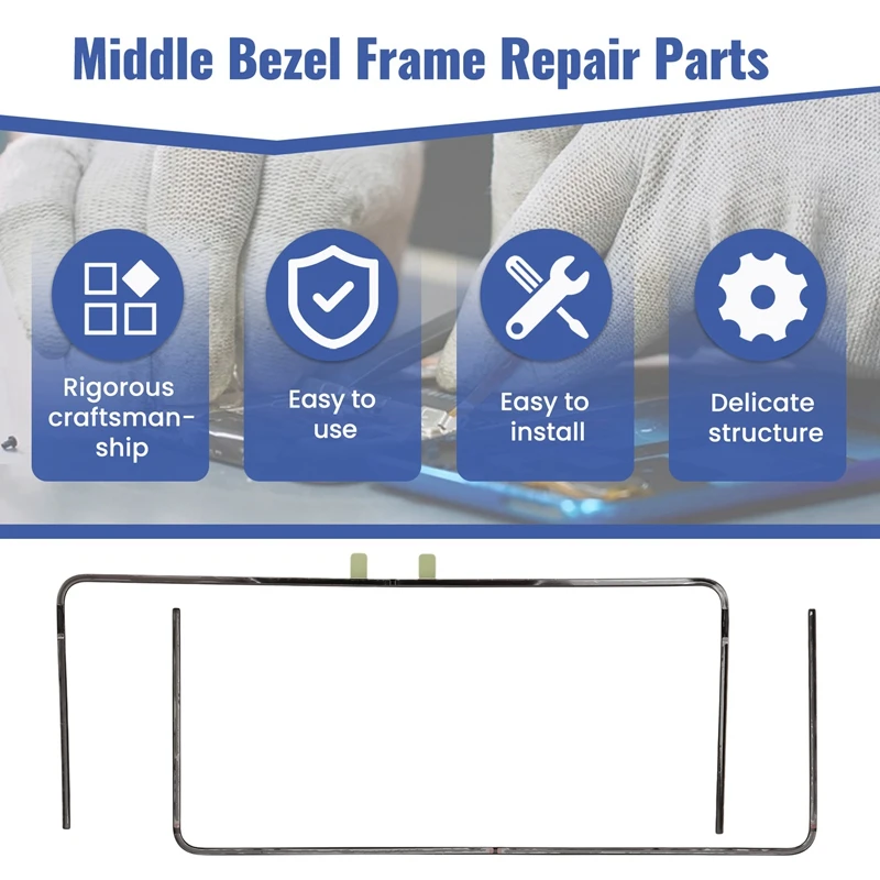 Middle Bezel Frame Repair Parts para Samsung Z Fold 5, suporte De Tela LCD, substituição Da Placa Do Digitador