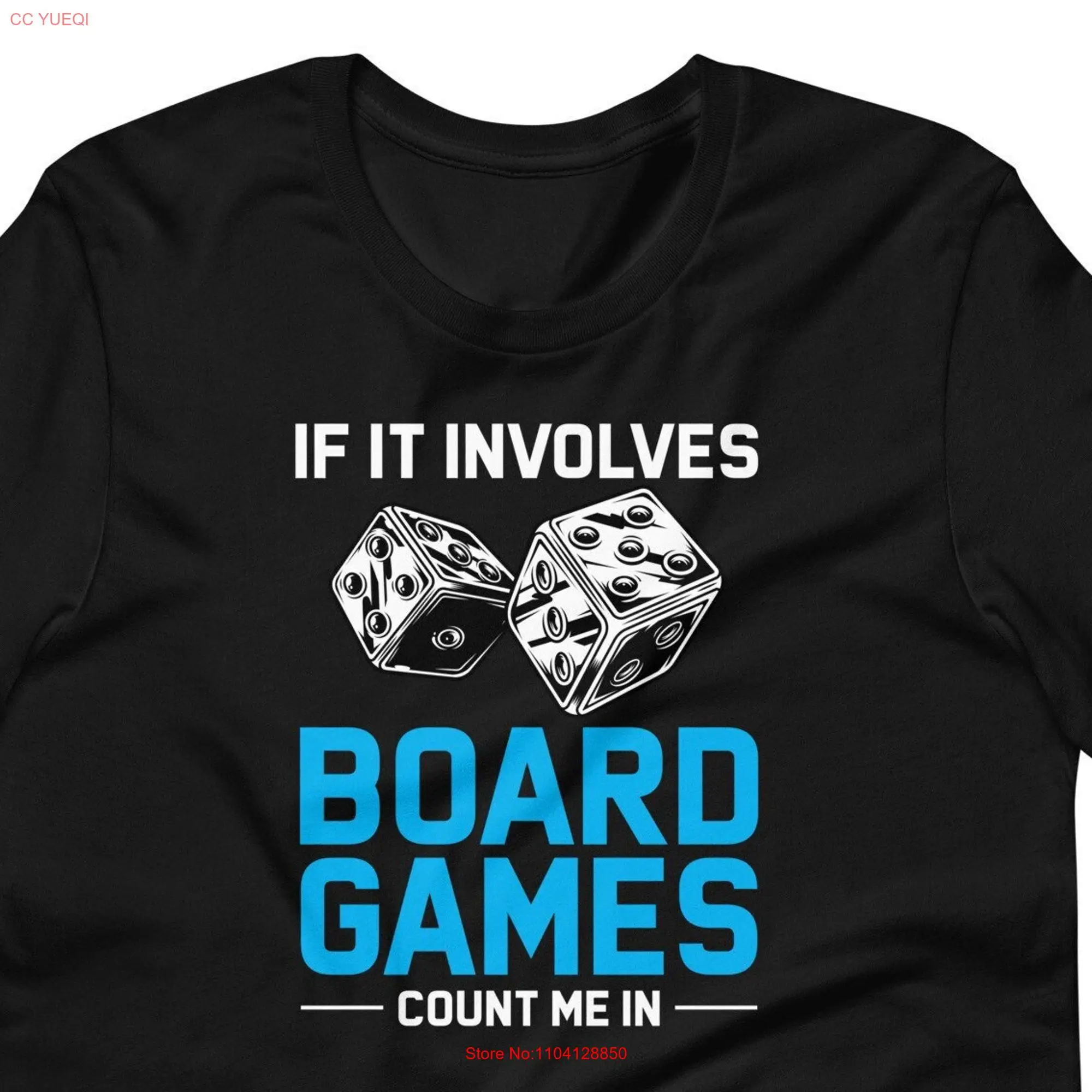 Board Game T Shirt Lover Games Accessory If It Involves Tabletop Gaming long or short sleeves