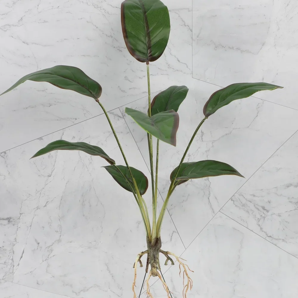 Plantas artificiais plantas verdes flores falsas conjunto de decoração interior plantas falsas decoração de parede flores