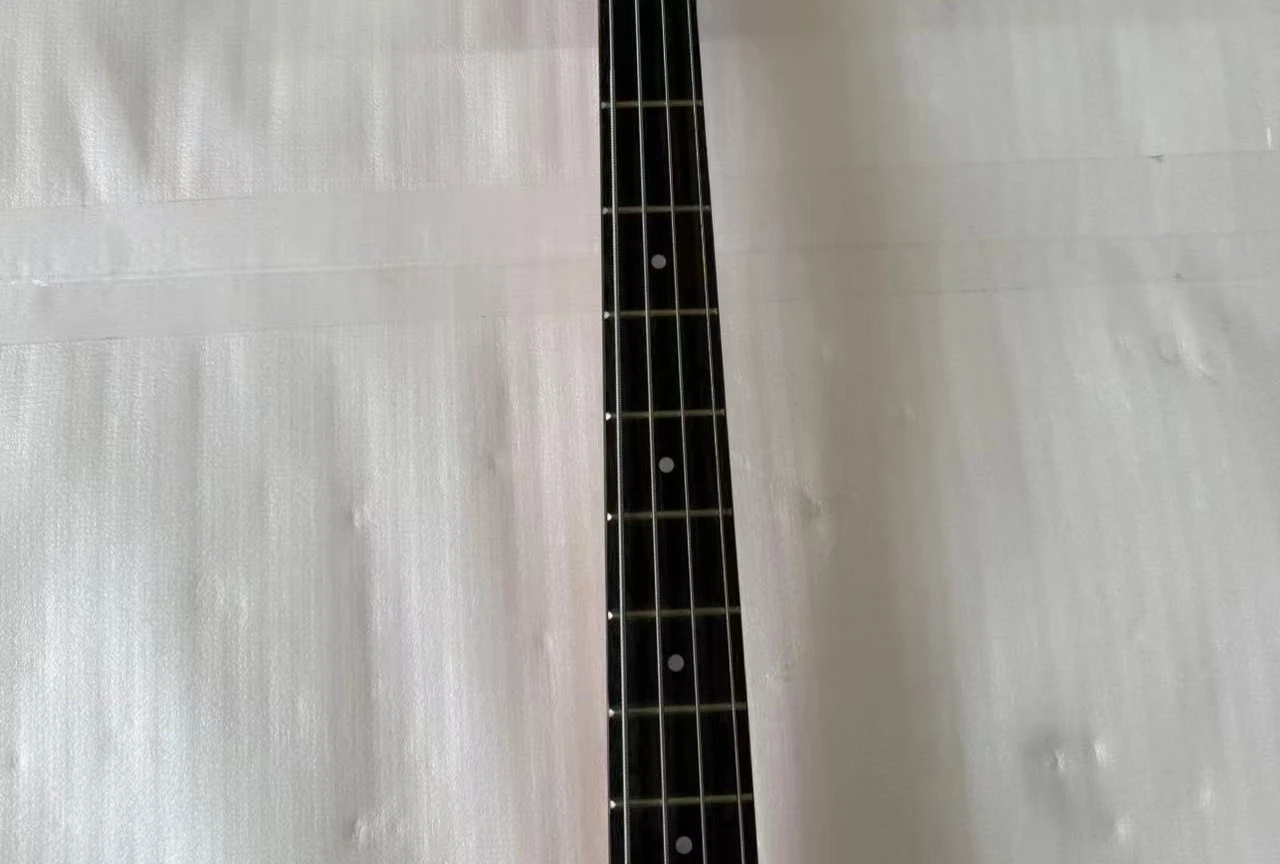 Hot high quality Unique Art‑Painted Bass Guitar One‑of‑a‑Kind Graphic Finish White Pickguard guitar