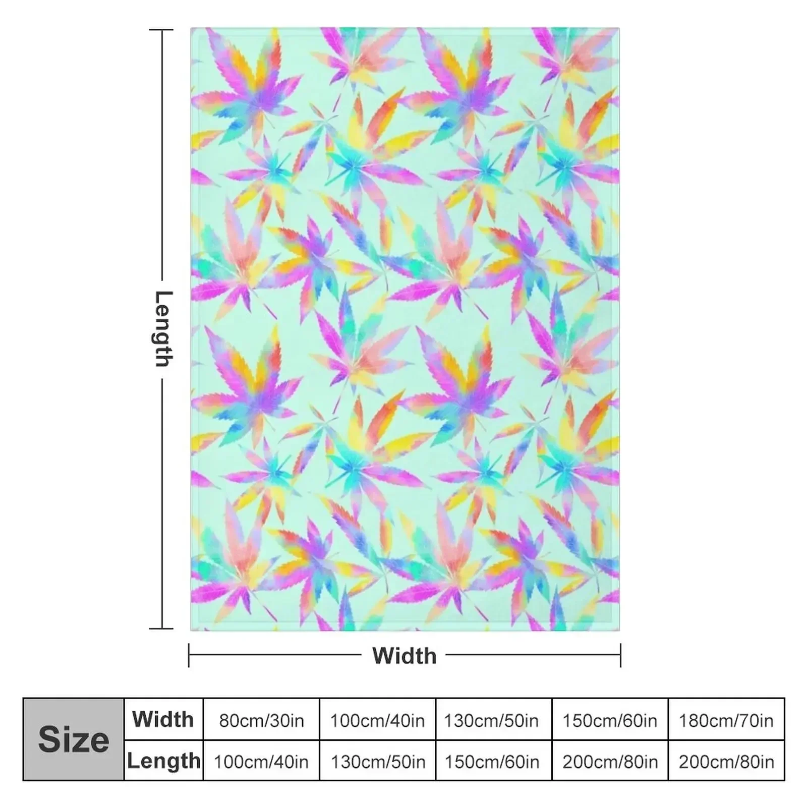 Mary Jane Tropical Mint Green Throw Blanket Single Travel Flannels for winter Camping Blankets