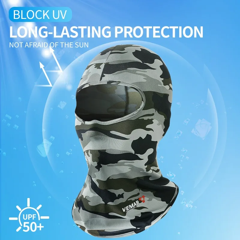 VEMAR Spring Summer Cycling Mask UV Protection Bike Balaclava Men Women Moisture-Wicking Quick-Drying Bicycle Motorcycle Mask