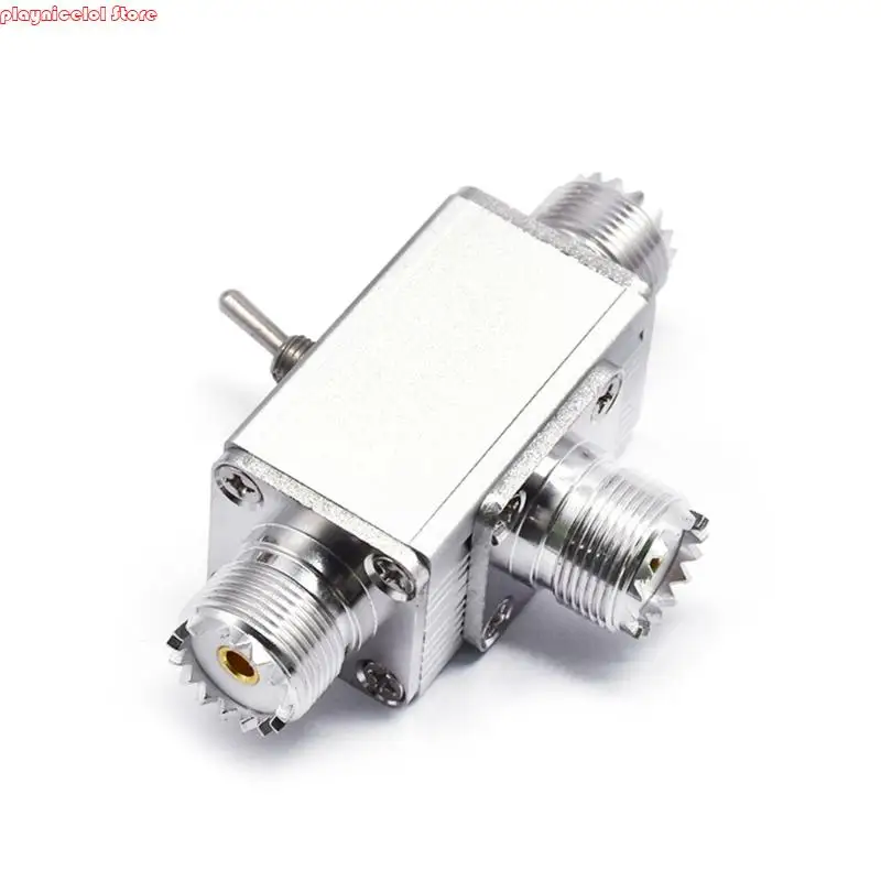 E8BA 2 Port Coaxials مفاتيح مع حماية أرضية لذلك 239 BNC موصلات لراديو HAMS CB 100W 0-50MHz العملية